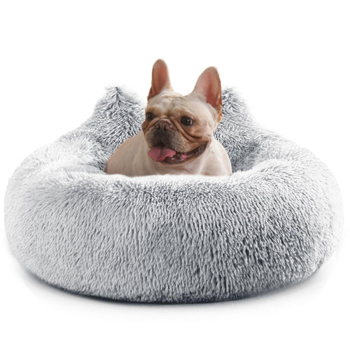 Vendora Calming Dog Bed — Washable Donut Cuddler for Anxious Dogs